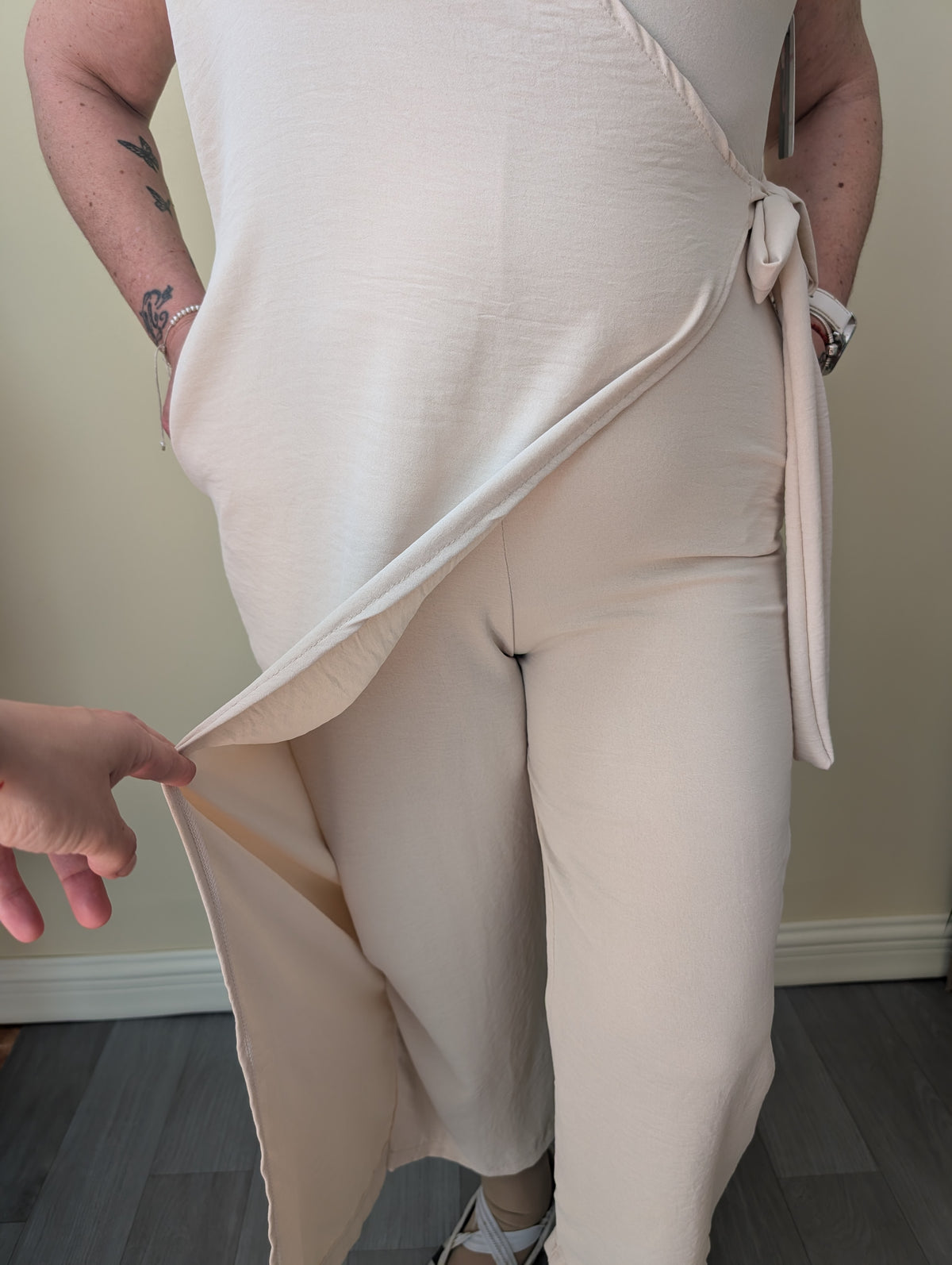 Mono largo beige talla única L/XL